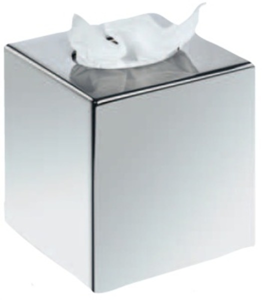 Kosmetikbox-Spender "Cube" silber matt