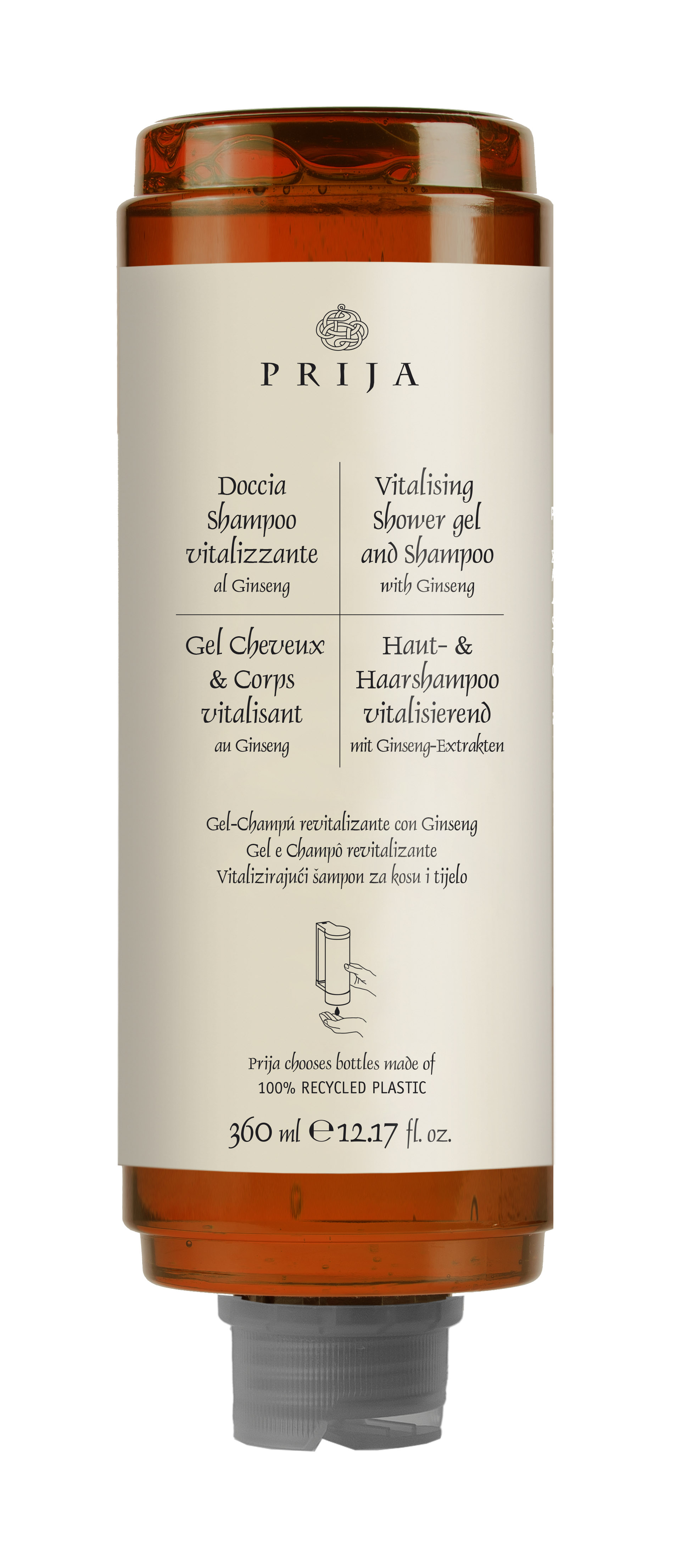 Haut & Haar Shampoo 360 ml Druckspender PRIJA