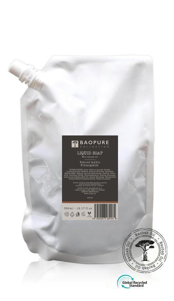 Flüssigseife mit hochwertigem Baobab-Öl, Nachfüllbeutel 360 ml