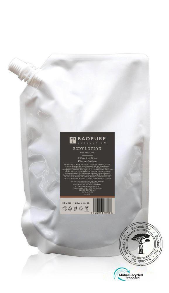 Körperlotion mit hochwertigem Baobab-Öl, Nachfüllbeutel 360 ml