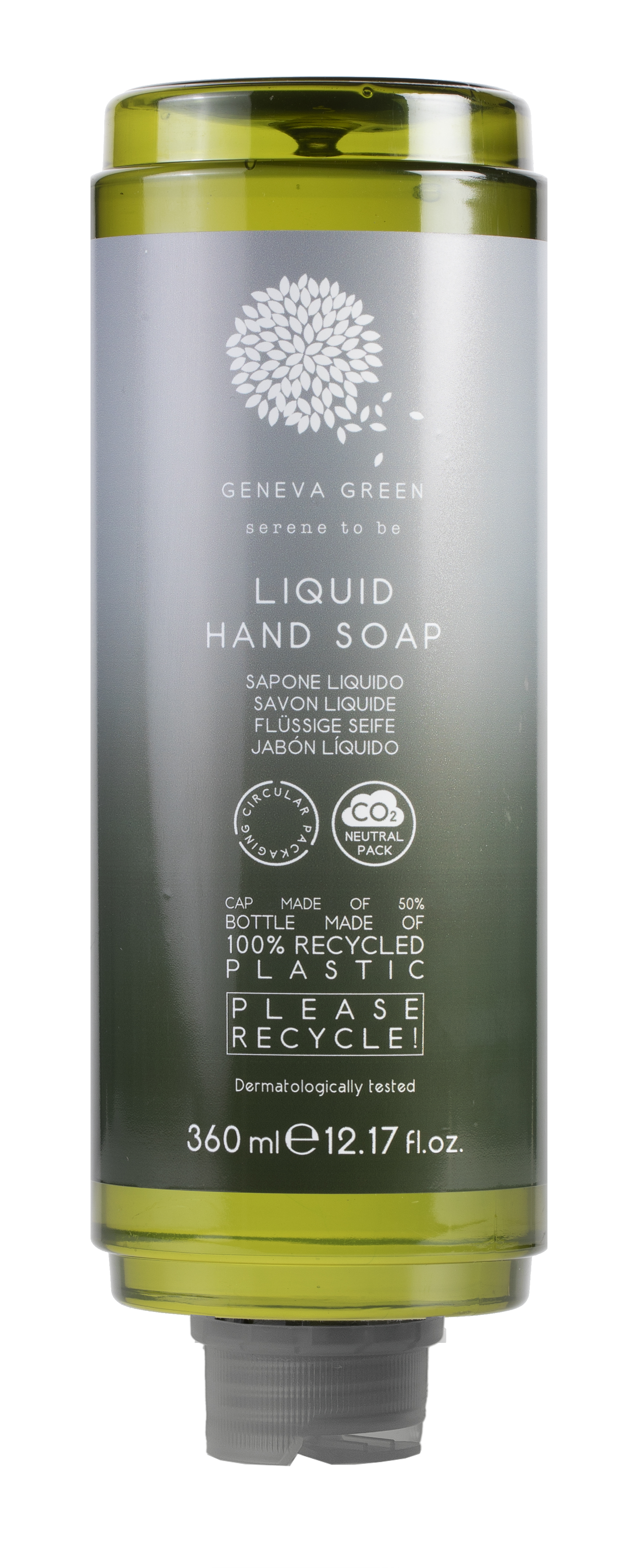 Flüssigseife 360 ml Druckspender GENEVA GREEN 